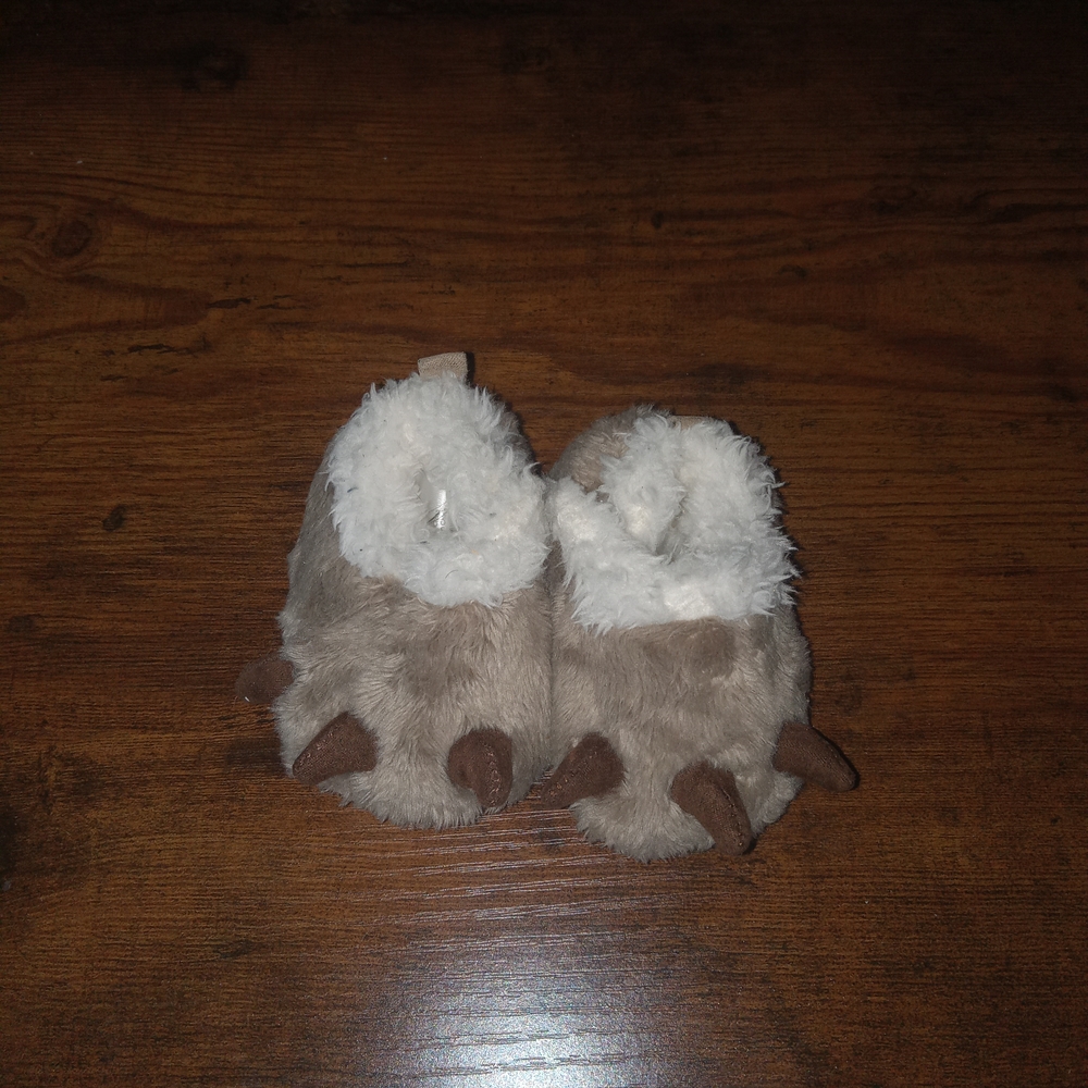 Cozy Brown and Cream Kids Slippers